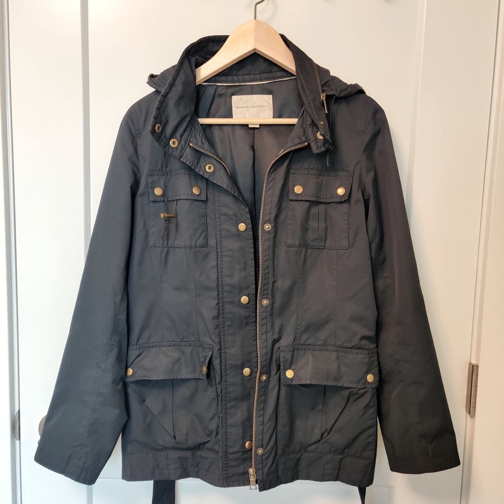 Banana Republic Dark Blue Utility Jacket, size M